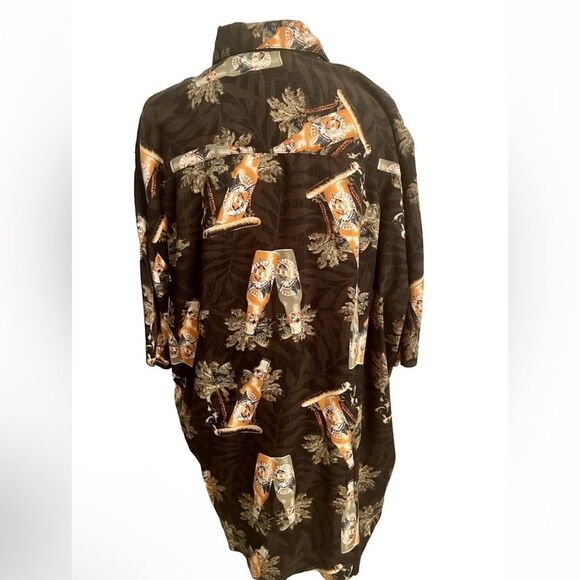 COPY - Puritan Hawaiian shirt tropical Sport Beer drink Resort Beach men’s L - Picture 6 of 8